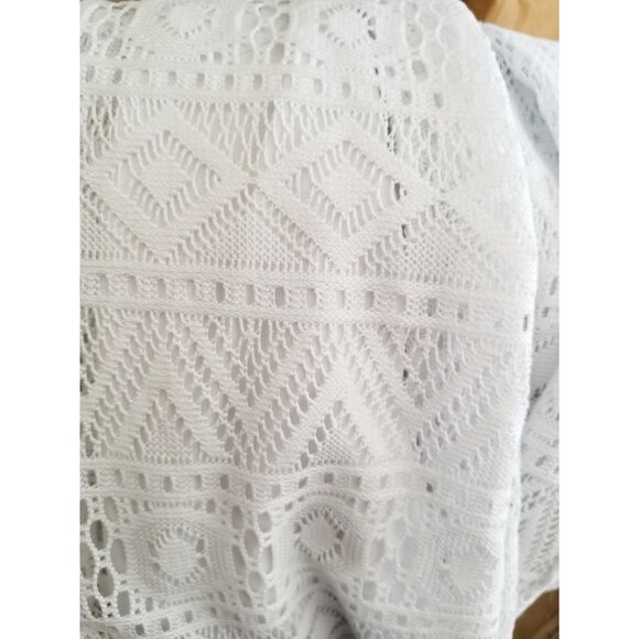 Girls White Lace Dress ✦ Disorderly Kids Size 10 ✦ Sheer Polka Dot Upper ✦ GUC - Picture 4 of 5